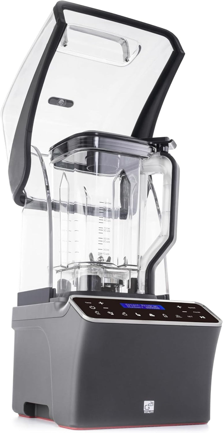 Blender G21 Ultimate, graphitschwarz, Leistung von 1.500 W, 28.000 U/min, Behälter von 1,2 l, Touch