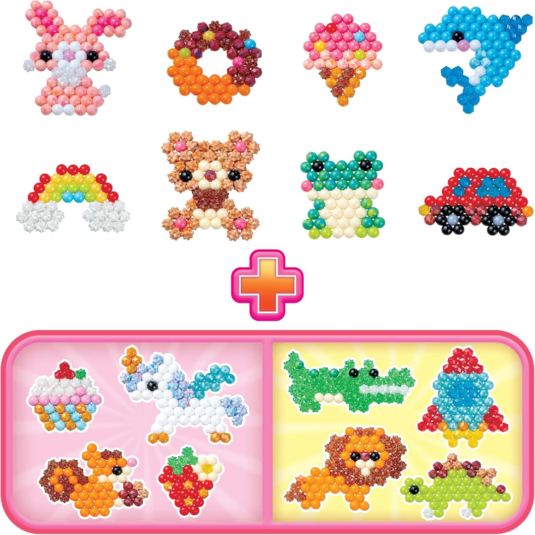 Aquabeads 35087 Bastelstudio Starter Set – Wasserperlen Bastelset im Koffer zum Mitnehmen für Kinder