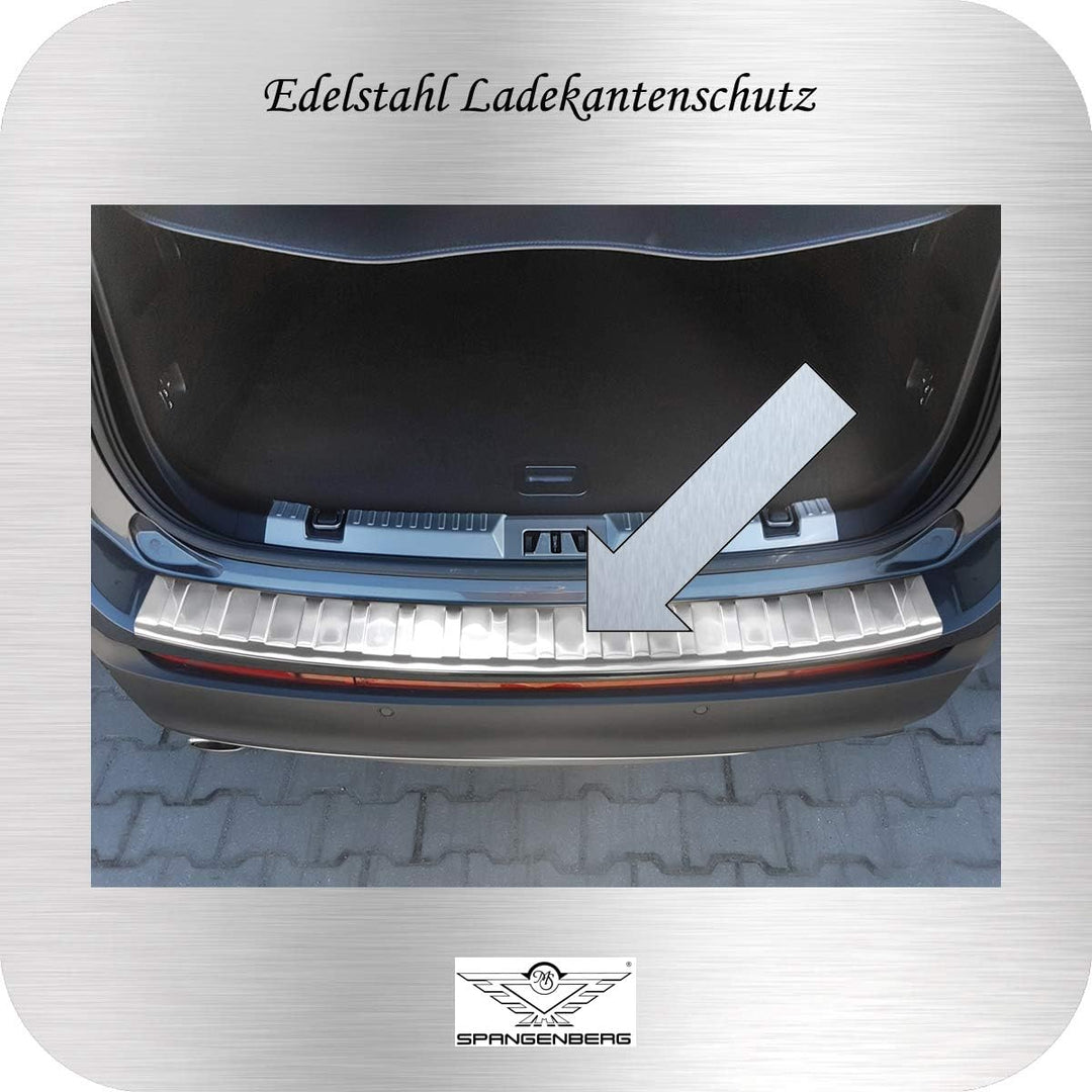 Spangenberg Edelstahl Ladekantenschutz passend für Ford Edge II SUV 2. Generation vor Facelift 06.20