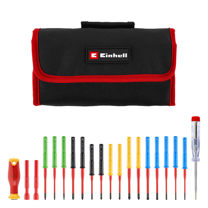 Einhell VDE 20-tlg. Schraubendreher-Set runder, grader Griff, runder, grader Griff