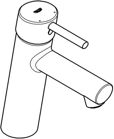 GROHE Concetto Badarmatur - Waschtischarmatur (M-Size, glatter Körper, mit Temperaturbegrenzer) 2345