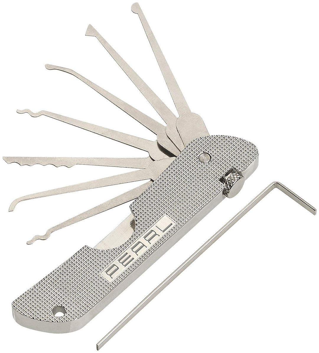 PEARL Schlossöffner: Lockpicking-Werkzeug mit 7 Dietrichen & Spanner, Edelstahl (Lockpicking Set, Mu