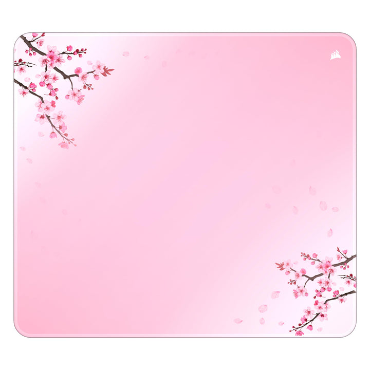 Corsair MM300 Cherry Blossom Gross Anti-Fray-Stoff-Gaming-Mauspad – 45cm x 40cm, Textilgewebe, rutsc