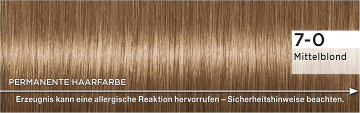 Palette Naturals Permanente Haarfarbe 7–0 Mittelblond (3 x 115 ml), pflegende Haarfarbe ohne Ammonia
