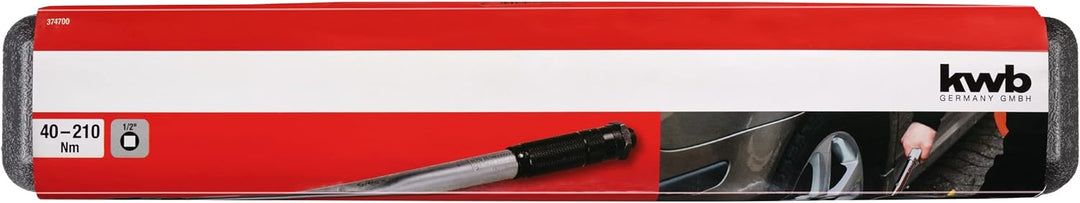 kwb Drehmoment-Schlüssel 1/2 '' im Koffer, für Auto-Reifenwechsel, einstellbar von 40 - 210 Nm bzw.