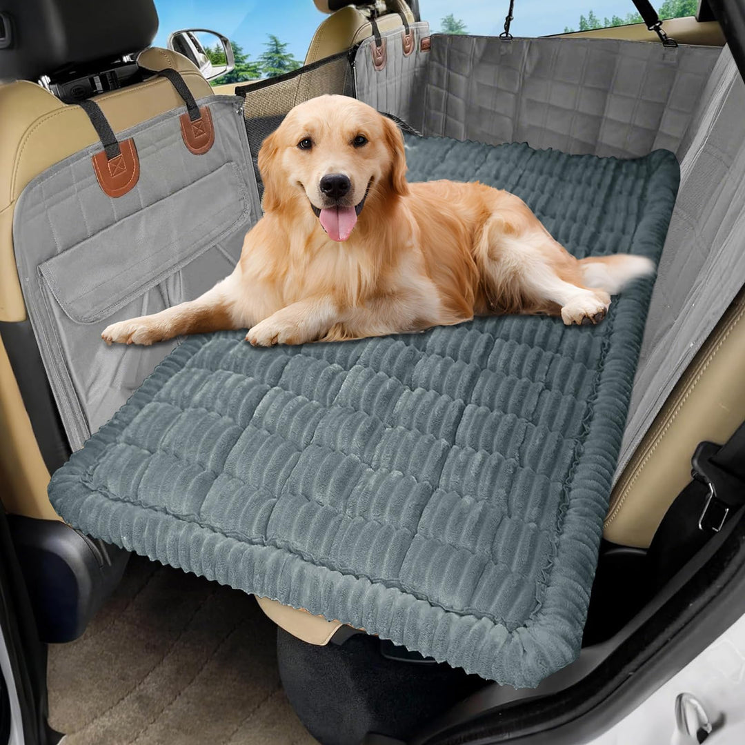 Hundeschutz Rückbank fürs Auto, 62×137 cm rutschfeste &amp; Kratzfeste Hundedecke Auto, Wasserdichter Rü