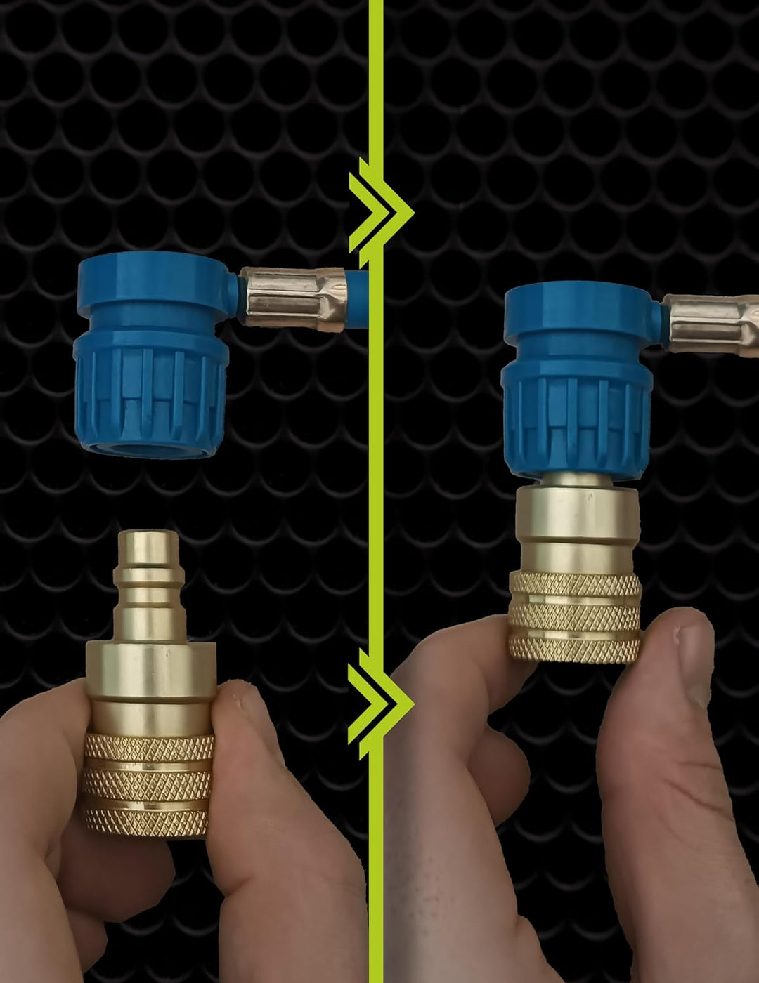Adapter für A/C-Systeme mit Kältemittel R1234yf, für Fahrzeuge, die nach 2017 hergestellt wurden