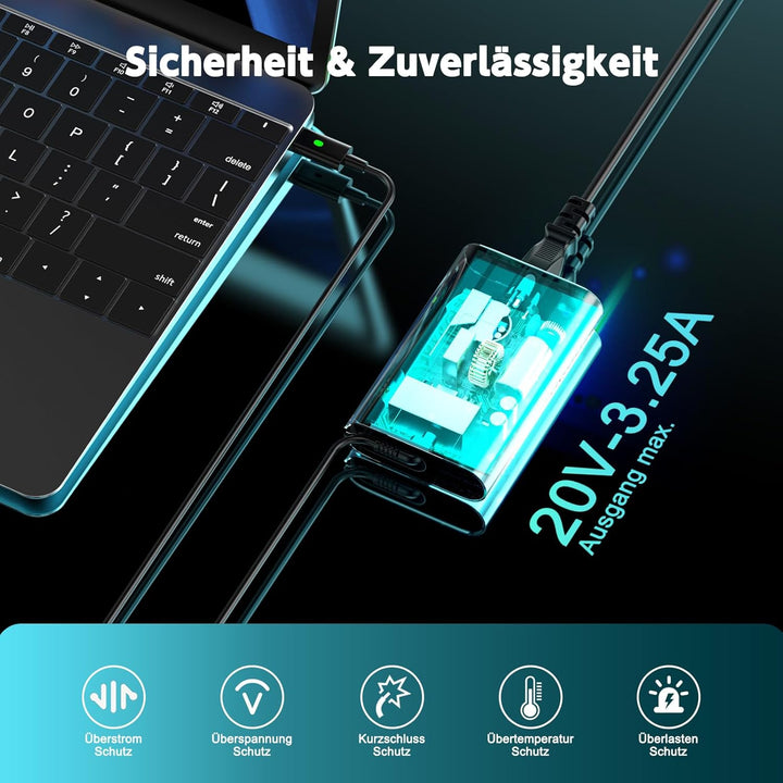 65W USB C Ladekabel Netzteil für Dell Latitude 5520 5420 5290 5285 5179 5480 5400 5310 5320 5410 551