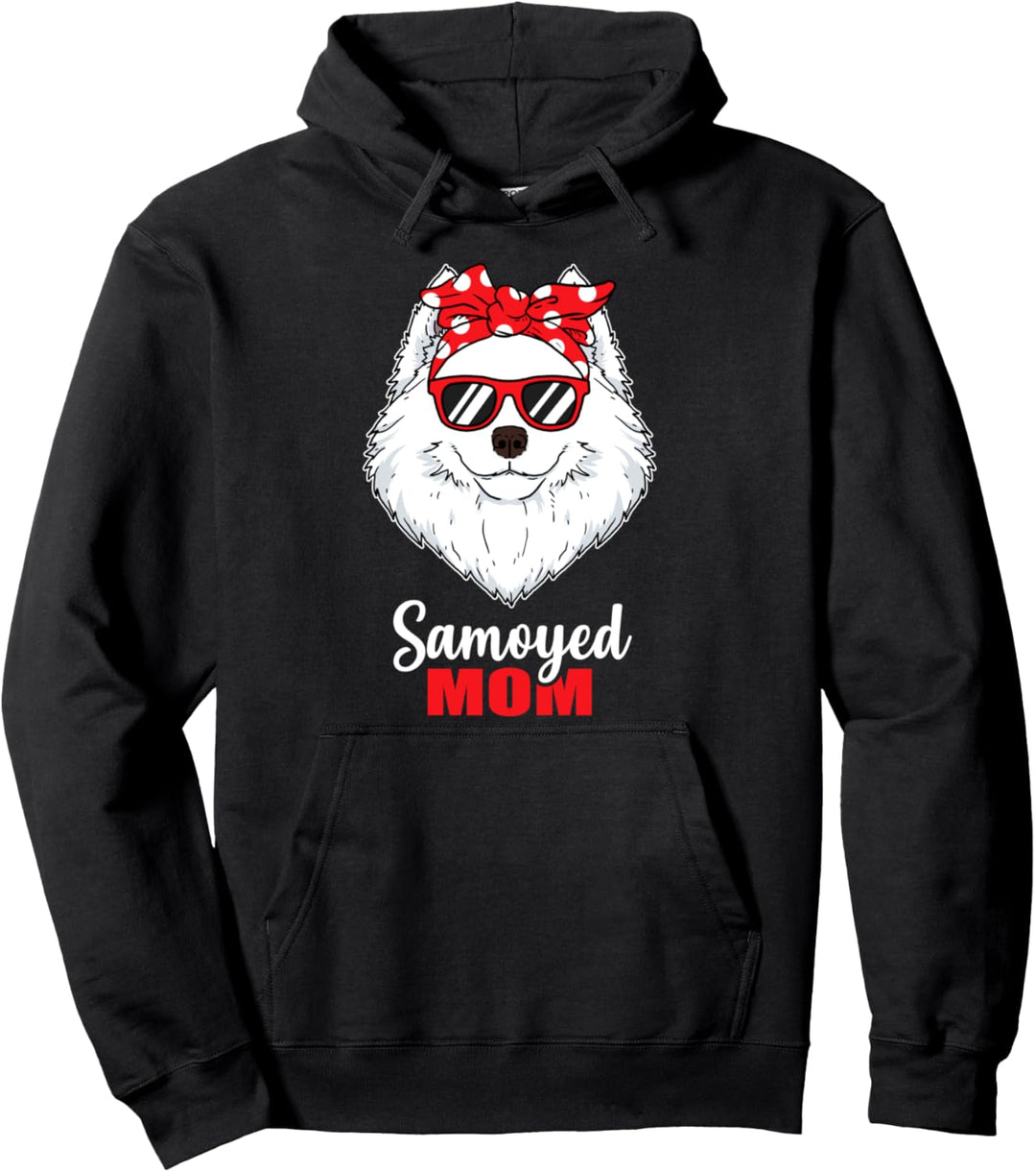 Lustiges Hunde Mama Geschenk Frauchen Samojede Hund Pullover Hoodie