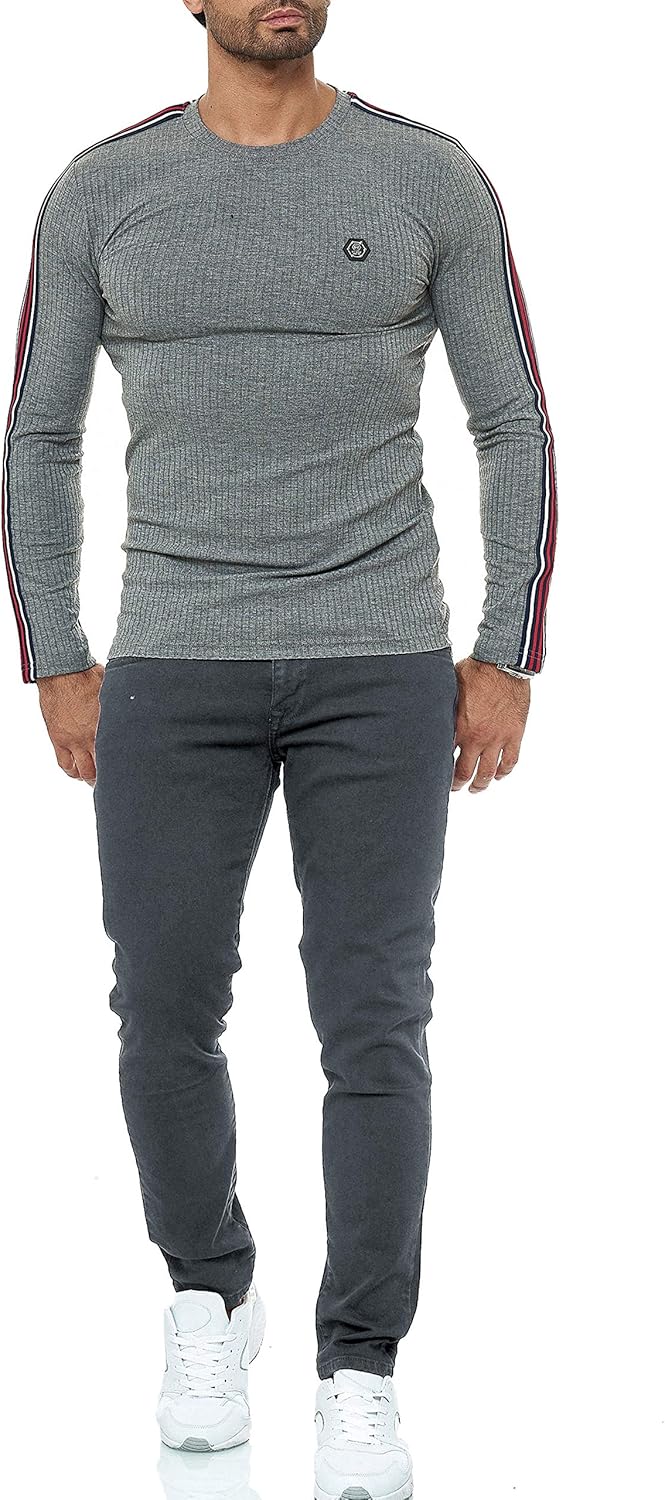 Jeans Slim Fit Stretch Denim Hose im 5 Pocket Style Clean Look Basic für Alltag und Büro 30W / 32L A