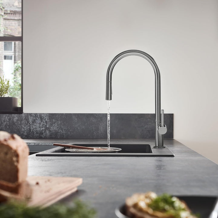 hansgrohe Talis M54 - Küchenarmatur mit Brause ausziehbar, mit Schlauchbox, 2 Strahlarten, Wasserhah
