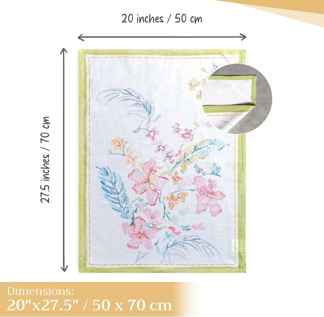 Maison d' Hermine Küchenhandtuch, 100% Baumwolle Set von 3, schnelle chemische Reinigung, Geschirrtu