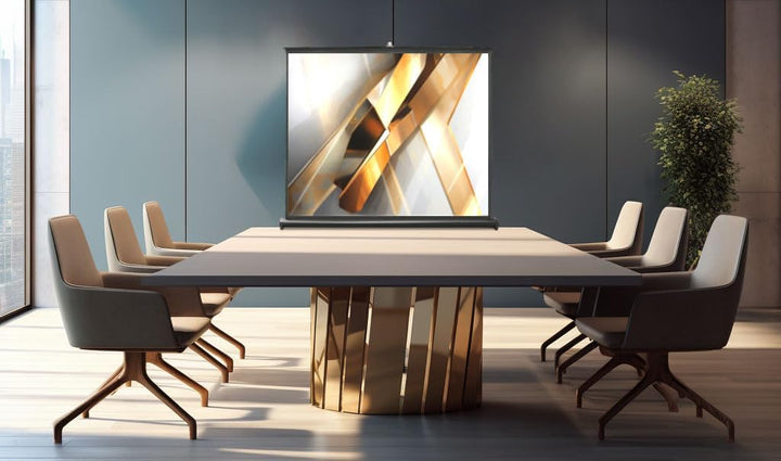 ESMART ETS Tisch Leinwand [Grössenauswahl] 82 x 61 cm (40") 4:3 | Mobile Heimkino Beamer Projektions