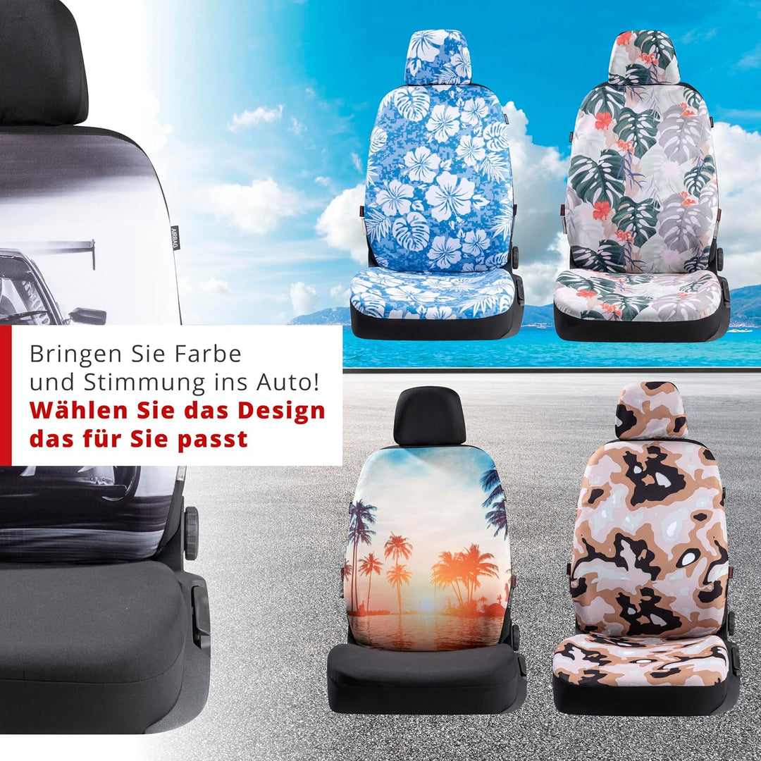 Walser Autositzbezug Race, 1 Vordersitzbezug, Universal PKW-Einzelsitzbezug, Auto-Schonbezug Race-De