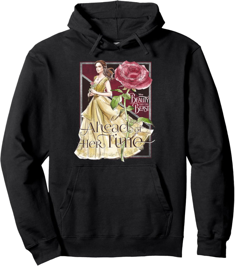 Disney Beauty And The Beast Belle Ahead Of Her Time Poster Pullover Hoodie