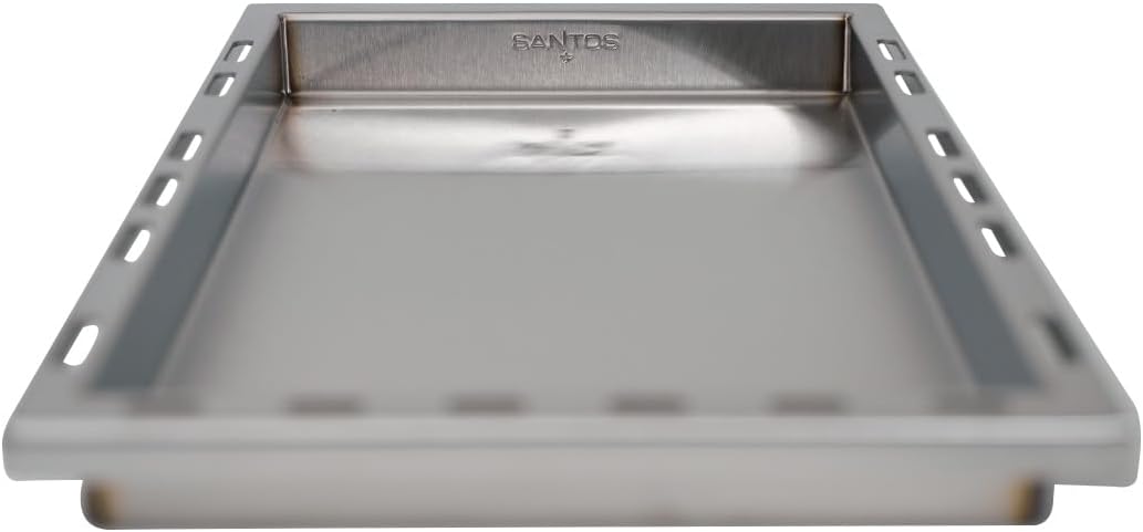 SANTOS einsetzbare Grillpfanne/Einsatzpfanne - Edelstahl Plancha - 28x45,1x4cm - für Napoelon Rogue