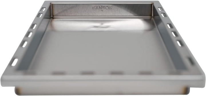 SANTOS einsetzbare Grillpfanne/Einsatzpfanne - Edelstahl Plancha - 28x45,1x4cm - für Napoelon Rogue