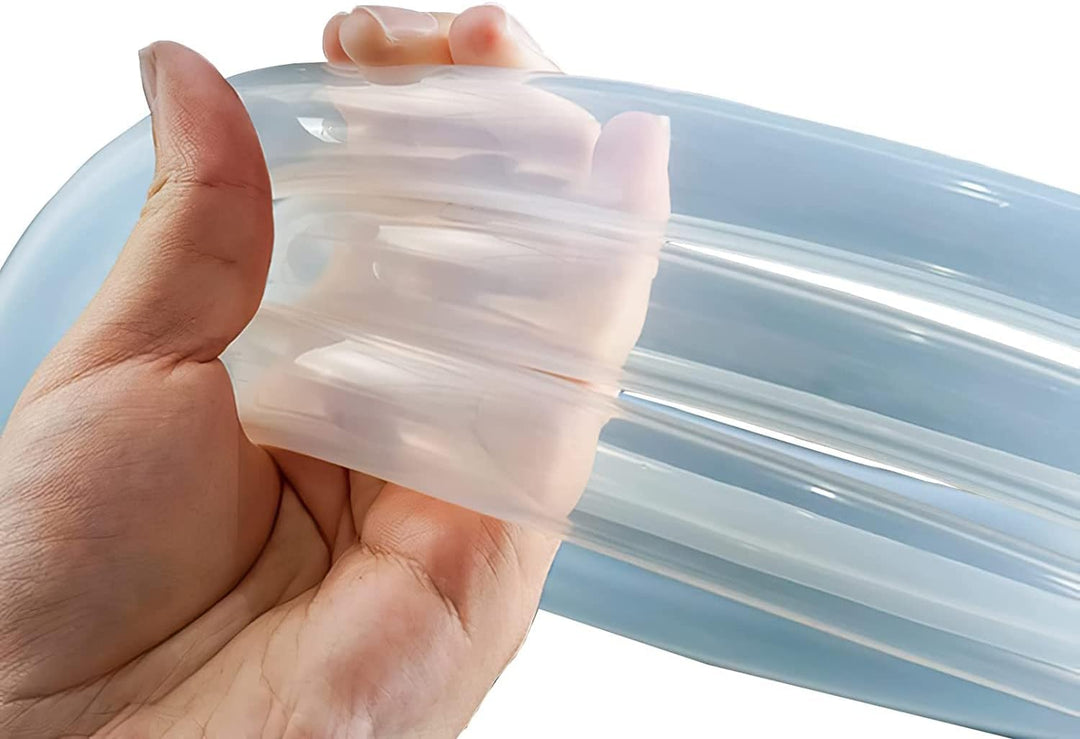 TEN-HIGH 10m Lebensmittelqualität Silikonschlauch transparent 5mm ID x 8mm AD für Lebensmittel Masch
