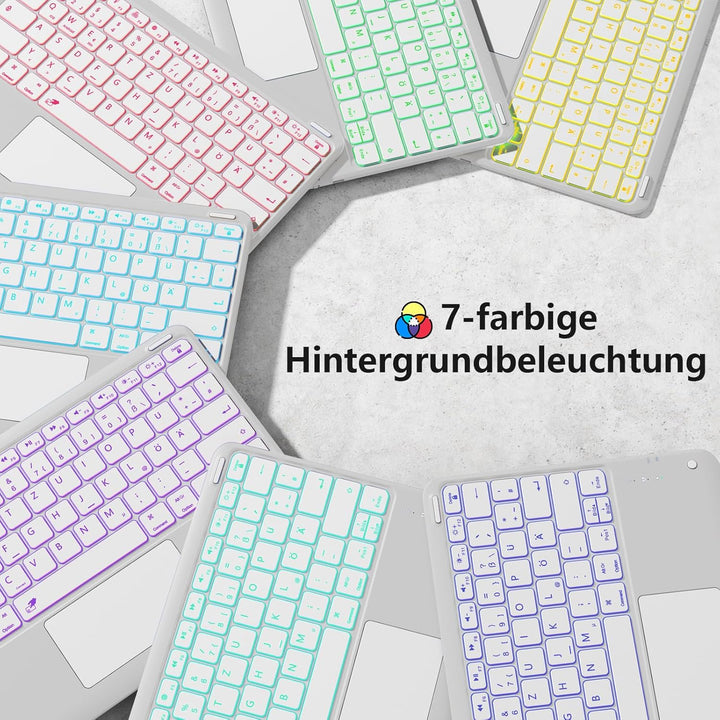 Vobafe Hülle mit Tastatur für iPad Pro 13 Zoll M5/M4 (2025/2024), Multi-Touch Trackpad Hochwertige P