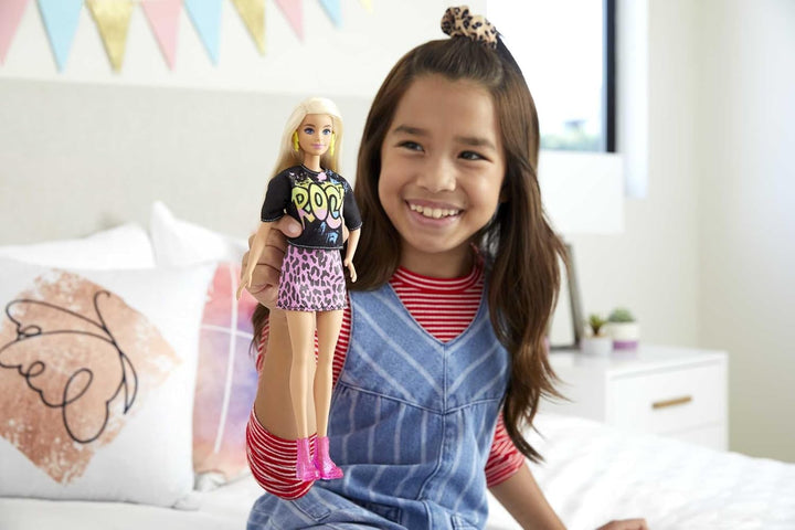 Barbie GRB47 - Fashionista Puppe mit Rock&