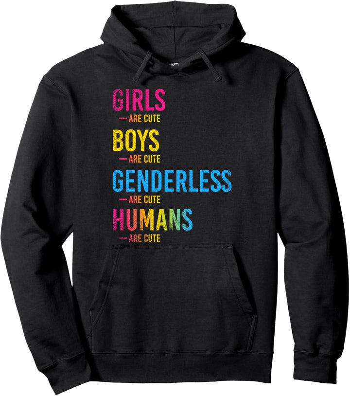 Menschen sind süss LGBTQ Queer Geschenk Lustiges Pansexuell Pullover Hoodie