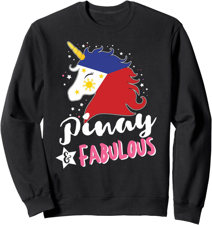 Philippinisches Einhorn Philippinen Flagge Sweatshirt