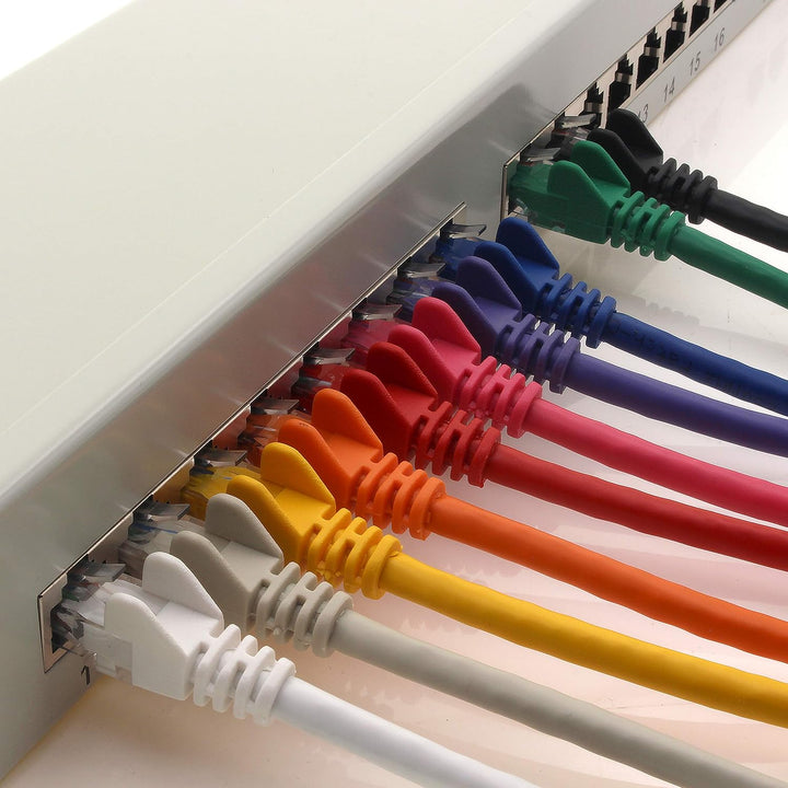 1aTTack.de 367455 Patchpanel CAT5e 24 Port weiss Verteilerfeld LSA+ Anschlusstechnik Netzwerk Vertei