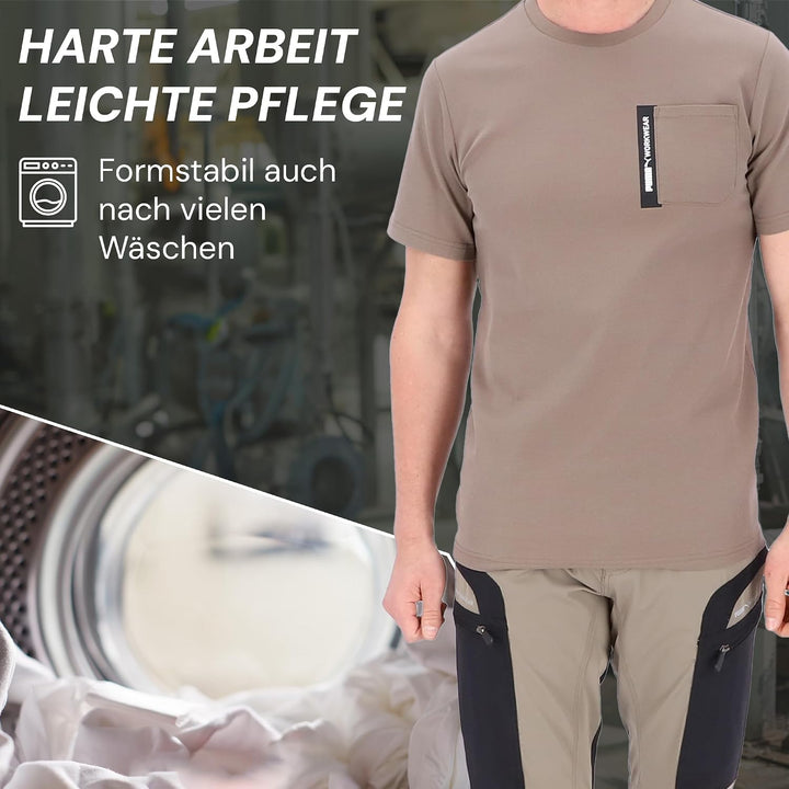 PUMA Workwear Advanced Kollektion - T-Shirts für Herren - Brusttasche und Utility Fach an der Schult