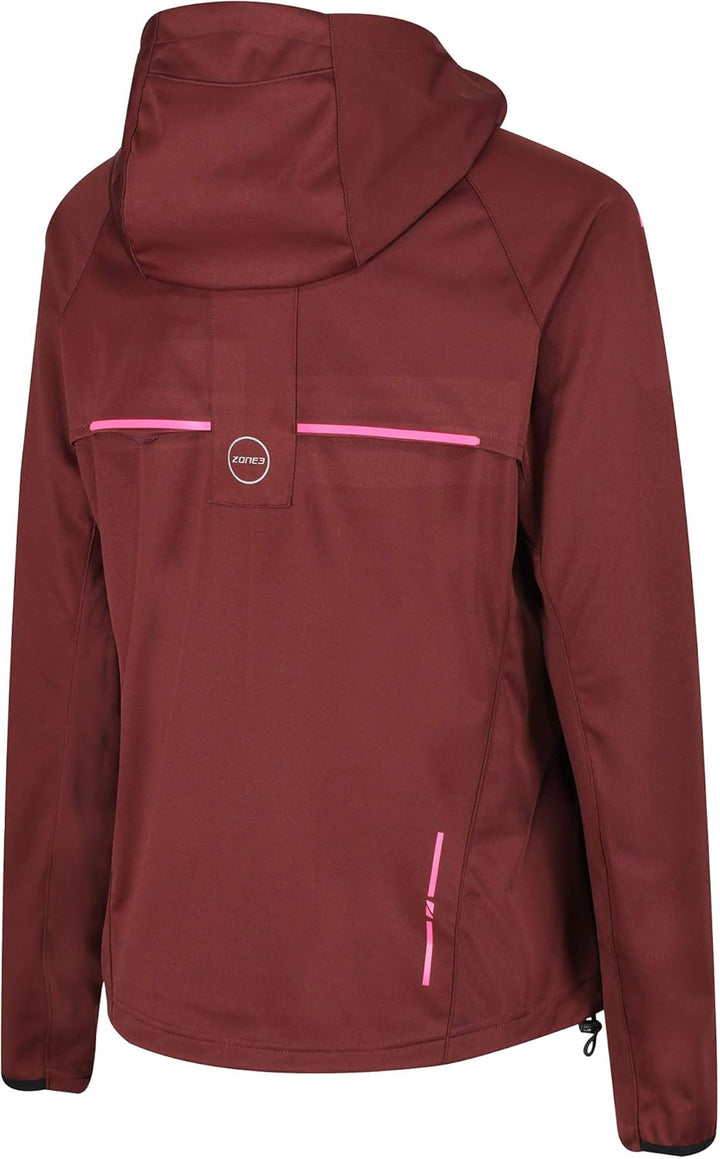 ZONE3 Damen Softshell Jacke M Kastanienbraun/Koralle, M Kastanienbraun/Koralle