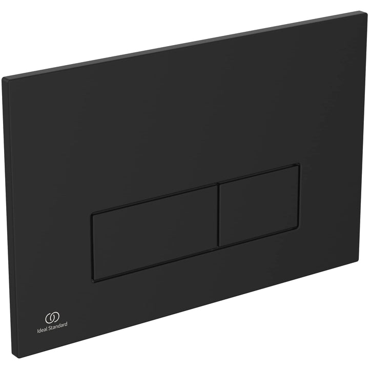 Ideal Standard R0121A6 Oleas Betätigungsplatte Oleas M2 Mechanical Toilet Flush Plate, Black Schwarz