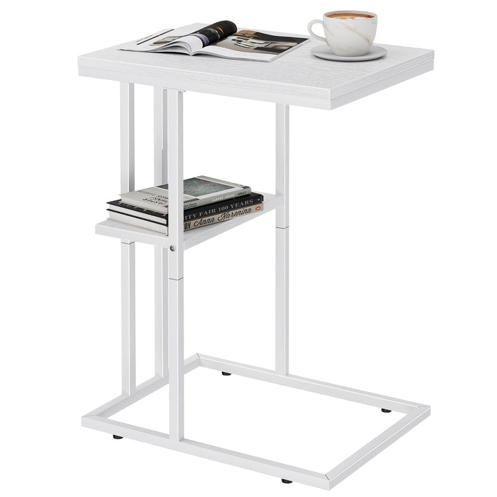 Beistelltisch C Form, Couch Beistelltisch, Kaffeetisch Kleiner Tisch, Sofa Tisch Beistelltisch Bett,