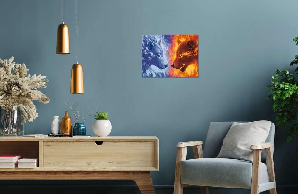 Ravensburger Malen nach Zahlen 20181 – Fire & Ice – ab 14 Jahren Alte Version, Alte Version