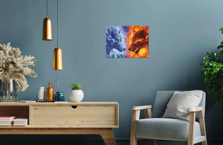 Ravensburger Malen nach Zahlen 20181 – Fire & Ice – ab 14 Jahren Alte Version, Alte Version
