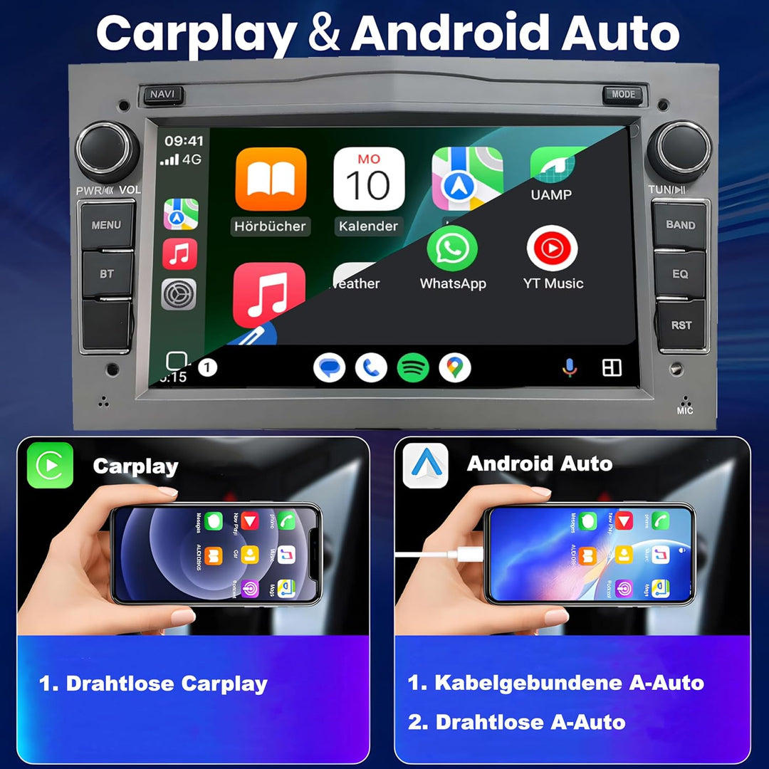 M.I.C. AO8Lite Android 12 Autoradio mit navi Ersatz für Opel Antara Astra h Combo Corsa d Meriva Sig