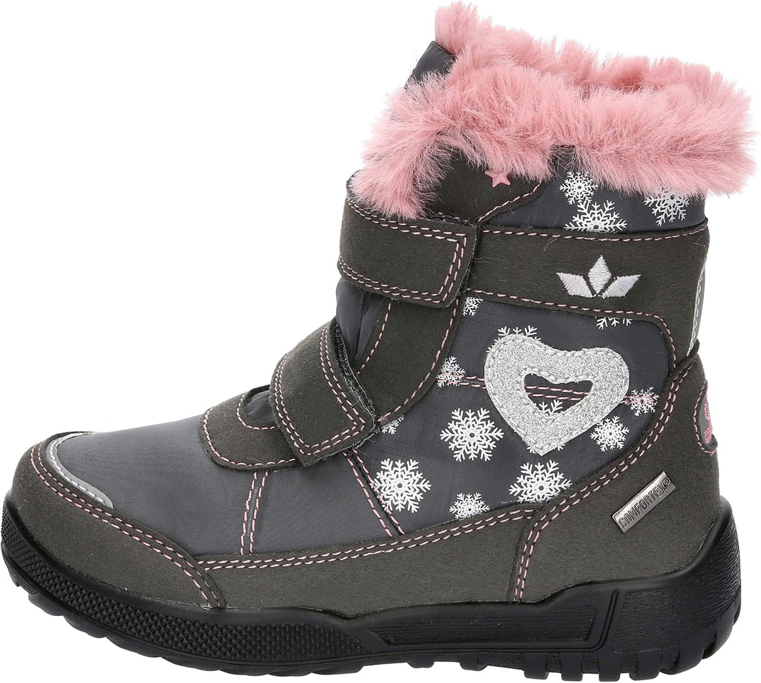 Lico Mädchen Antonia V Schneestiefel 25 EU Grau Rosa, 25 EU Grau Rosa