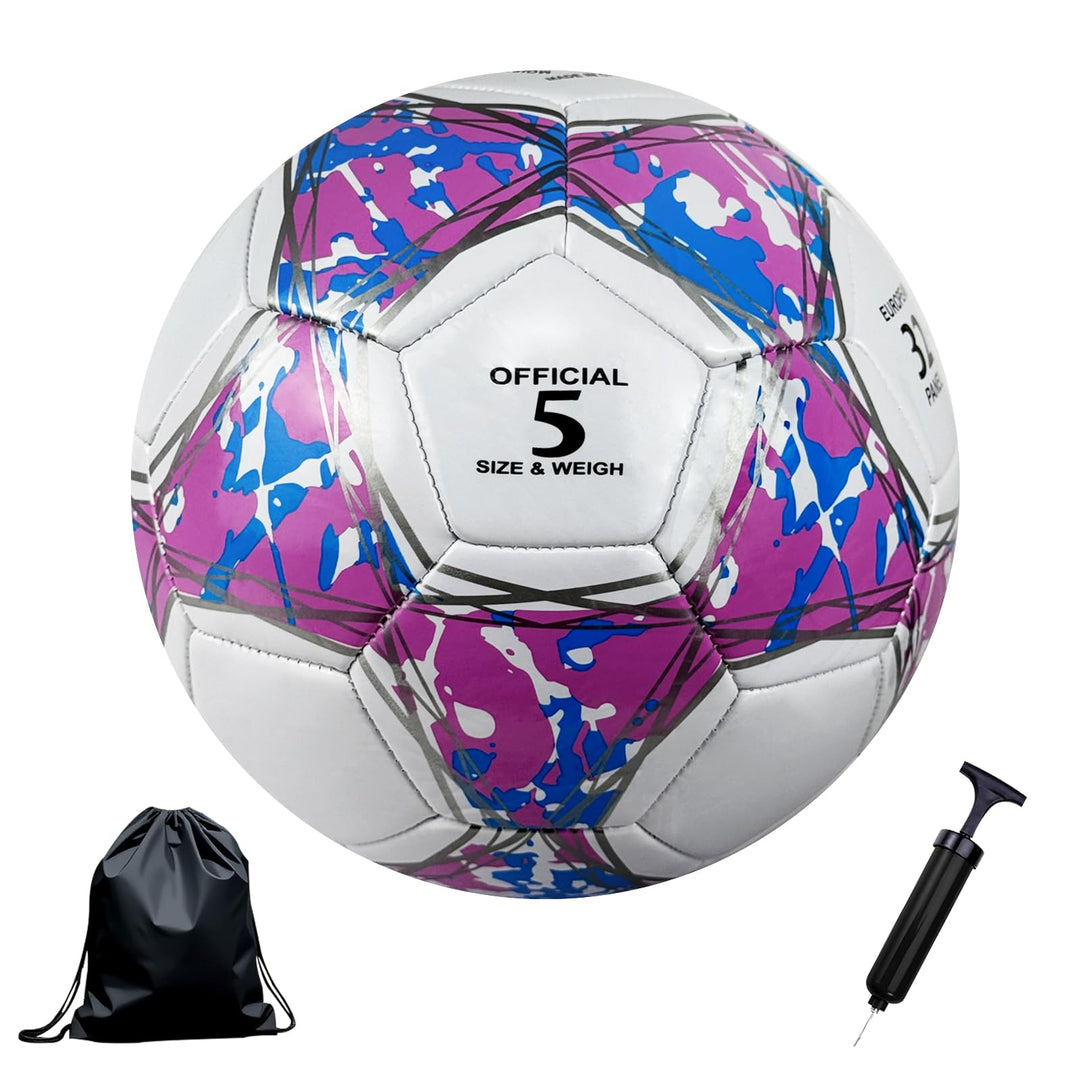 Fussball Grösse 4/5 Kinder,Fussball Kinder,Standard Trainingsfussball, Lederfussball,Verhindern Spre