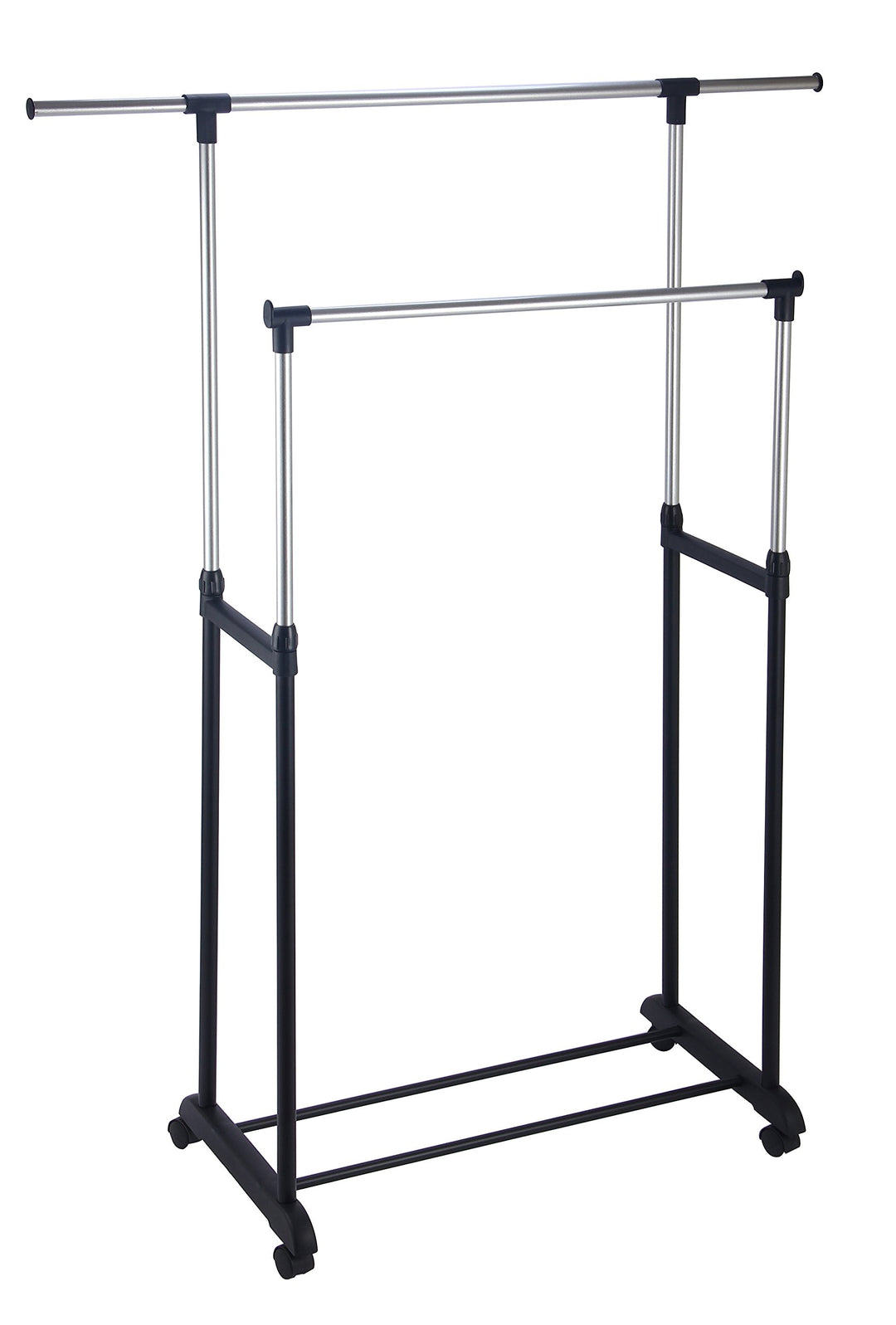 King Home s1407133 Ständer doppelt ausziehbar mit Rollen, 82,5/125 x 42,5 x 97/170H
