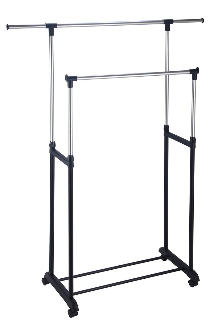 King Home s1407133 Ständer doppelt ausziehbar mit Rollen, 82,5/125 x 42,5 x 97/170H
