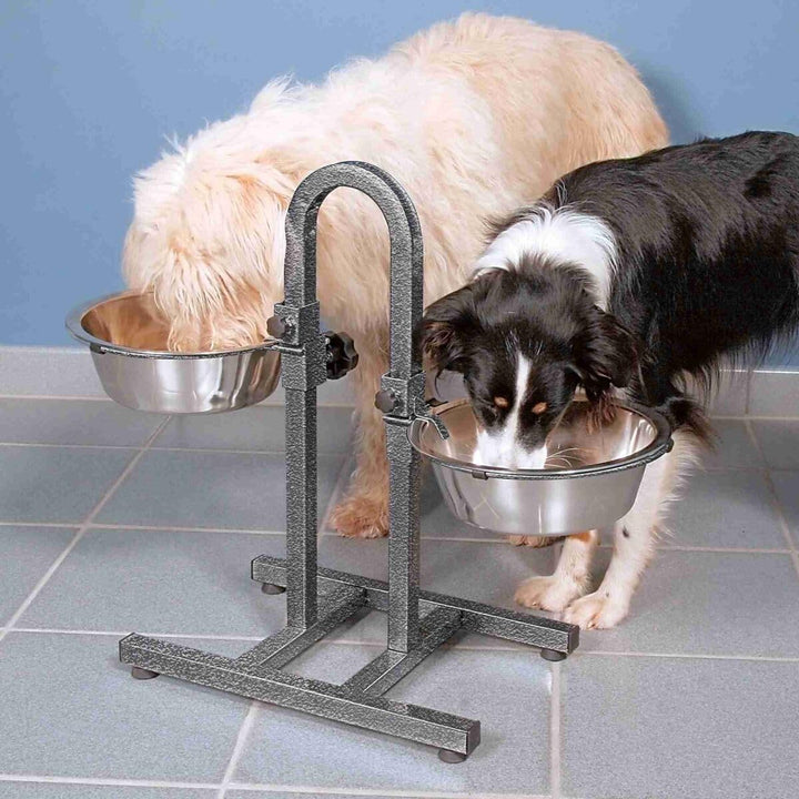 Trixie 2497 Hundebar, separat höhenverstellbar, 2 × 2,8 l/ø24 cm 2 Stück (1er Pack), 2 Stück (1er Pa
