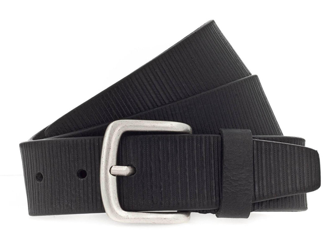 Vanzetti 40mm Leather Belt W115 Black - kürzbar