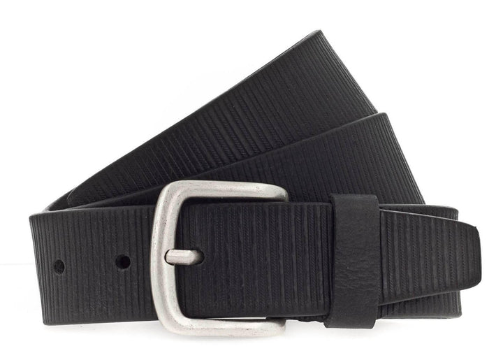 Vanzetti 40mm Leather Belt W115 Black - kürzbar