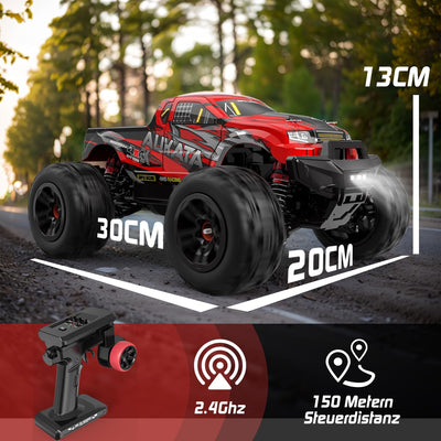 Ferngesteuertes Auto, 36+ km/h 4WD RC Auto Offroad für Erwachsene Kinder, 2,4 GHz 1/18 RC Car, All T