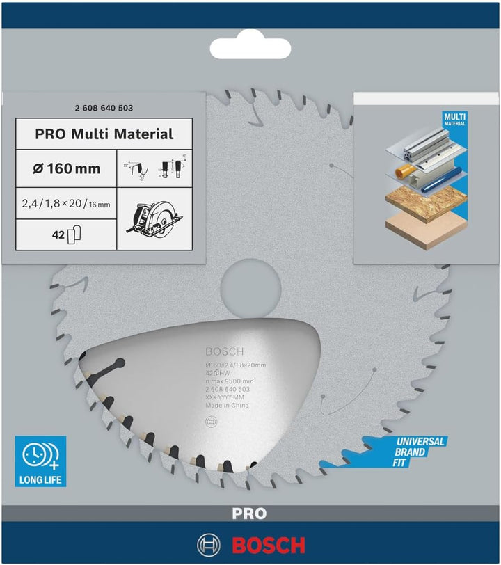 Bosch Accessories Bosch Professional 1x Kreissägeblatt Multi Material (für Multimaterial, Sägeblatt