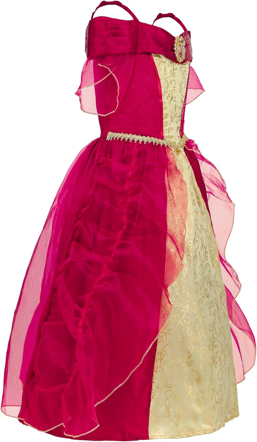 Sincere Party Mädchen Deluxe Prinzessin Fancy Kleid mit Accessoires 5T-6T/110-116 Rote Glocke mit Ti