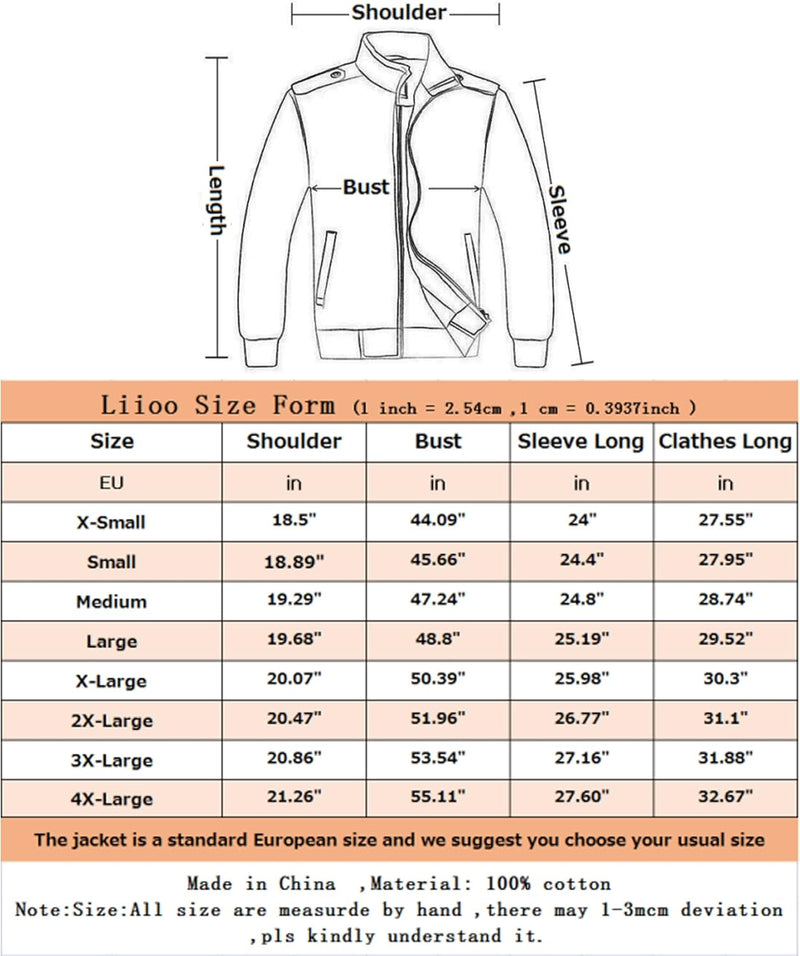 MERCIYD Herren Übergangsjacke Cargo Jacke Männer Stehkragen Baumwolle Jacke Multi Taschen Armeejacke
