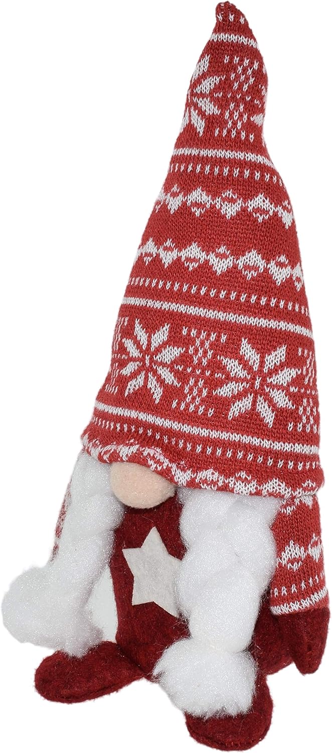 4 Stück Wichtel Figuren 22 cm · Wichtel mit Bart · Weihnachtswichtel · Wichtel mit Wintermütze · Dek