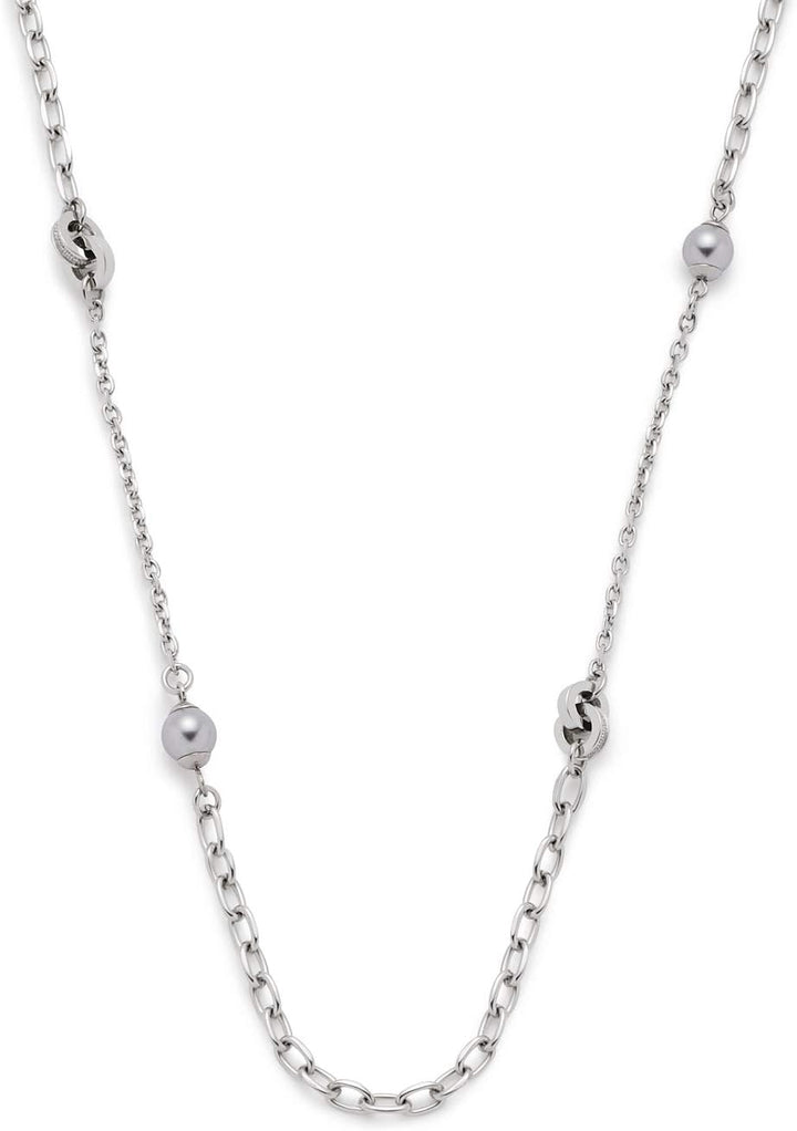 JEWELS BY LEONARDO Damen-Kette ohne Anhänger Edelstahl Glas 016978