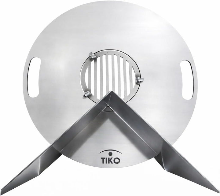 Plancha Grillplatte Ø 80 cm mit Grillrost aus 5 mm Stahl