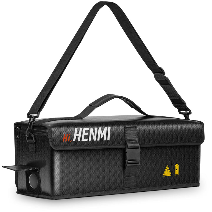 HENMI Ebike Akku Tasche, Feuerfeste akku Tasche bis 1000 °C, Akkutasche ebike Fahrrad Feuerfest Wass