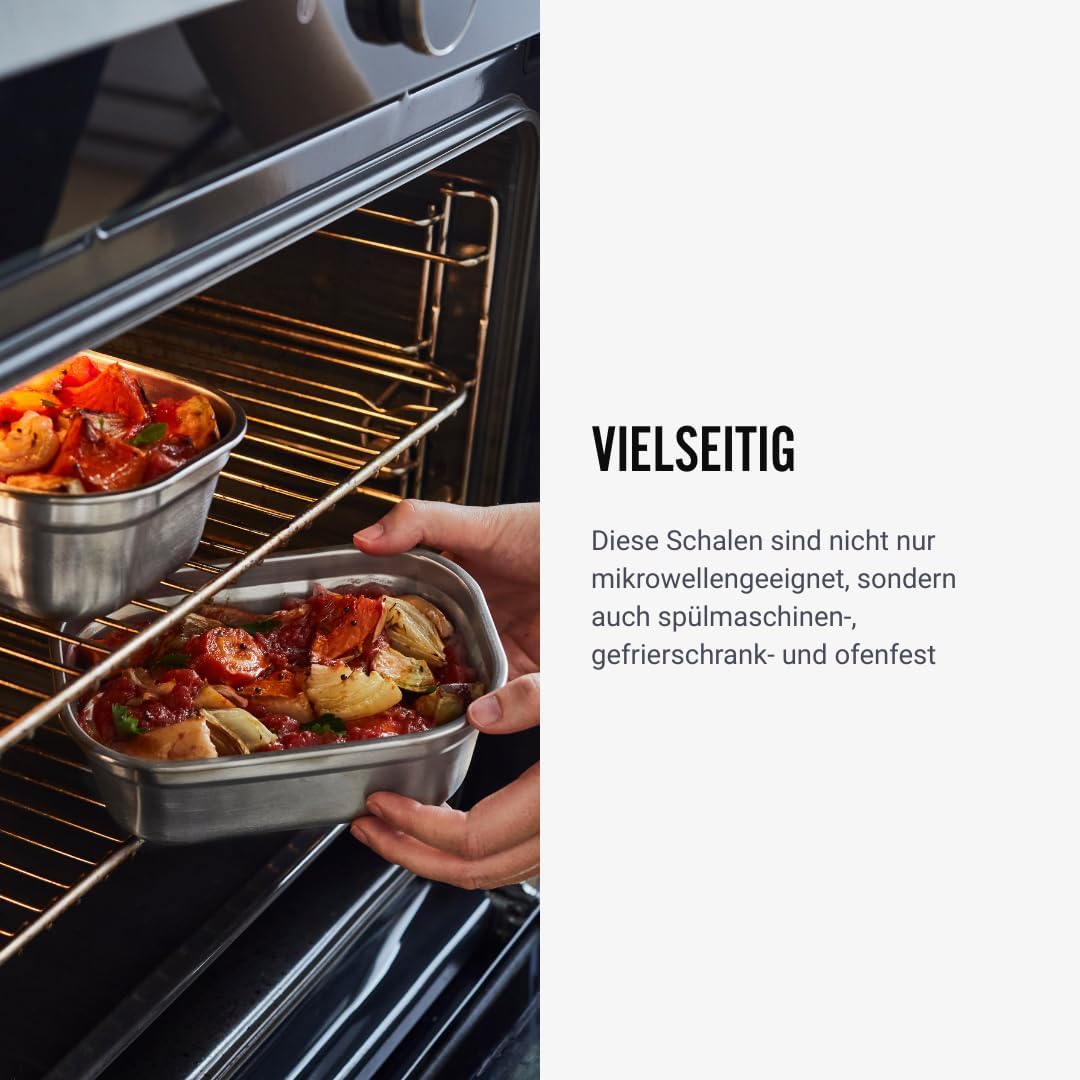 BLACK + BLUM Multifunktions Lunchbox Edelstahl 1,4L, 100% auslaufsichere Meal Prep Boxen mit Vakuumv